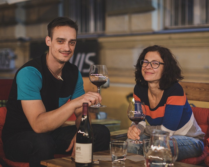 Jenda and Peta - Wine bar owners